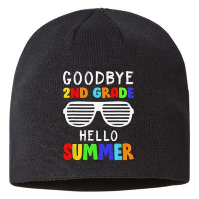 Goodbye 2nd Grade Hello Summer Last Day Of School Sustainable Beanie
