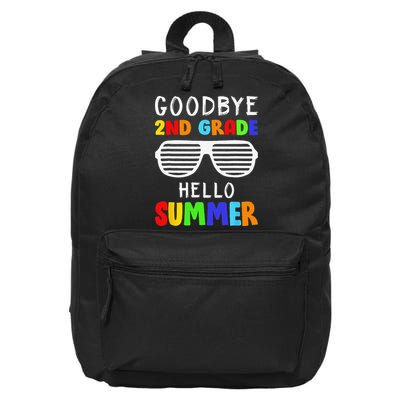 Goodbye 2nd Grade Hello Summer Last Day Of School 16 in Basic Backpack