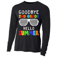 Goodbye 2nd Grade Hello Summer Last Day Of School Cooling Performance Long Sleeve Crew