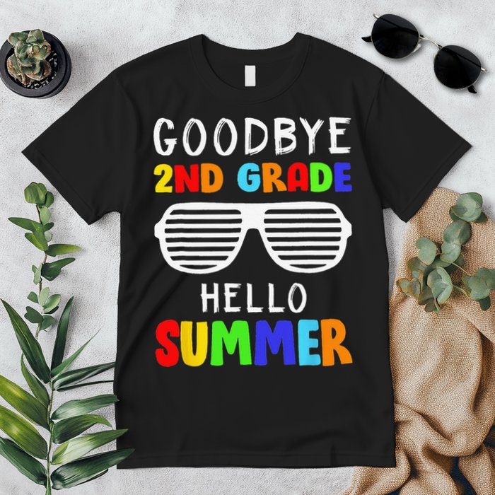 Goodbye 2nd Grade Hello Summer Last Day Of School Premium T-Shirt