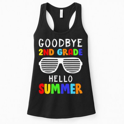 Goodbye 2nd Grade Hello Summer Last Day Of School Womens Tank Top