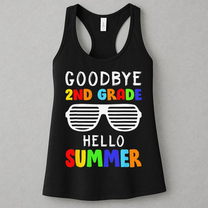 Goodbye 2nd Grade Hello Summer Last Day Of School Womens Tank Top