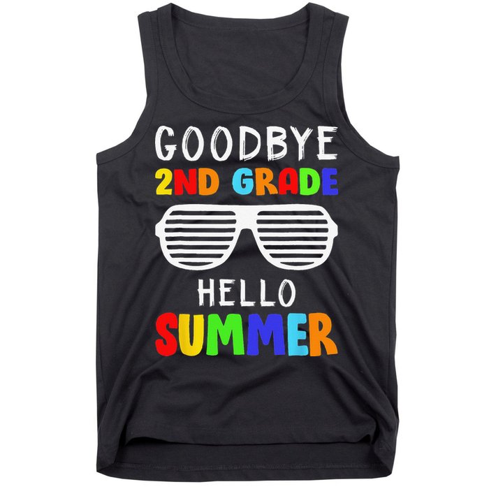 Goodbye 2nd Grade Hello Summer Last Day Of School Tank Top