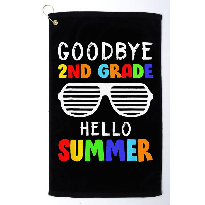 Goodbye 2nd Grade Hello Summer Last Day Of School Golf Towel