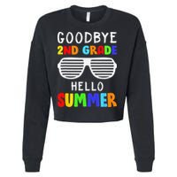 Goodbye 2nd Grade Hello Summer Last Day Of School Cropped Pullover Crew