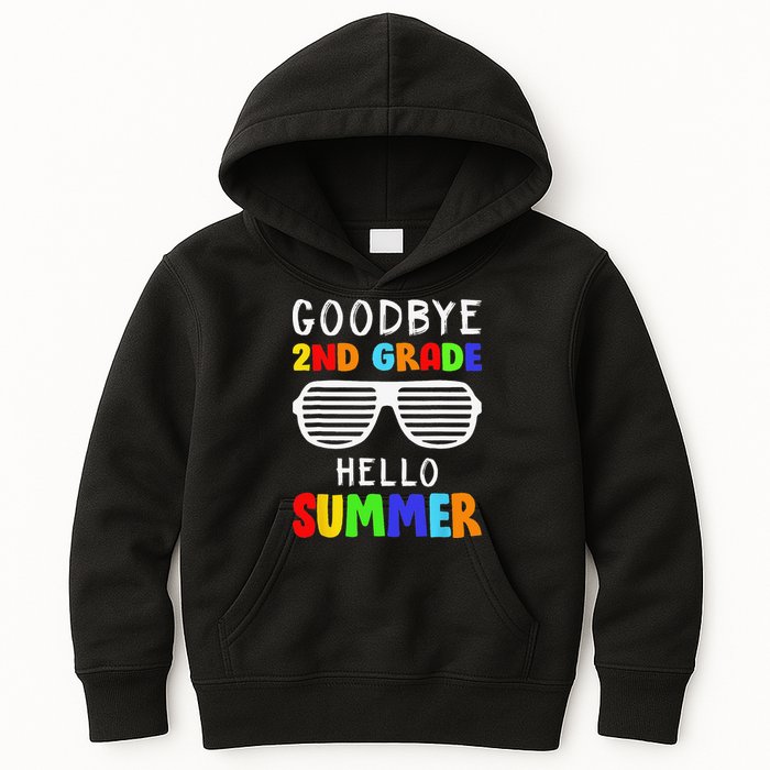 Goodbye 2nd Grade Hello Summer Last Day Of School Kids Hoodie