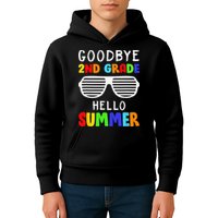Goodbye 2nd Grade Hello Summer Last Day Of School Kids Hoodie