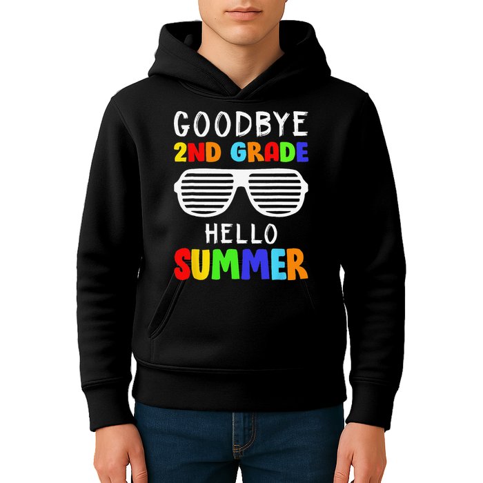 Goodbye 2nd Grade Hello Summer Last Day Of School Kids Hoodie