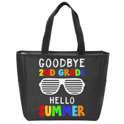 Goodbye 2nd Grade Hello Summer Last Day Of School Zip Tote Bag