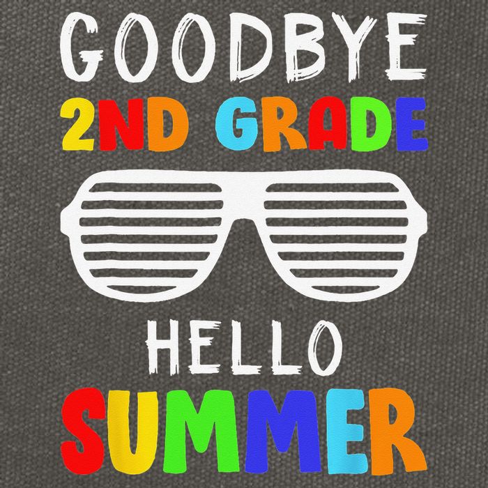 Goodbye 2nd Grade Hello Summer Last Day Of School Cotton Canvas Backpack