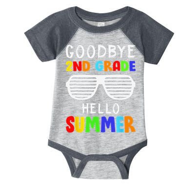 Goodbye 2nd Grade Hello Summer Last Day Of School Infant Baby Jersey Bodysuit