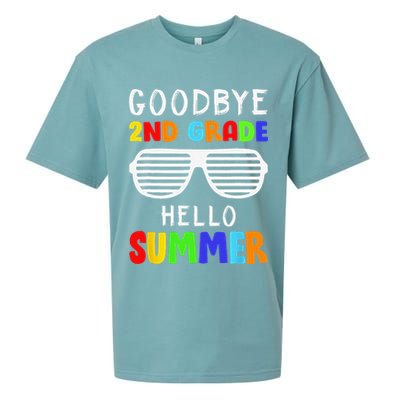 Goodbye 2nd Grade Hello Summer Last Day Of School Sueded Cloud Jersey T-Shirt
