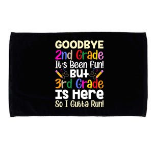 Goodbye 2nd Grade Hello 3rd Grade Back To Shcool Outfit Microfiber Hand Towel