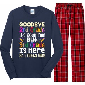 Goodbye 2nd Grade Hello 3rd Grade Back To Shcool Outfit Long Sleeve Pajama Set