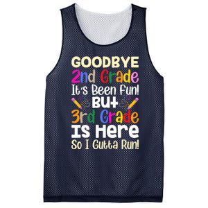 Goodbye 2nd Grade Hello 3rd Grade Back To Shcool Outfit Mesh Reversible Basketball Jersey Tank