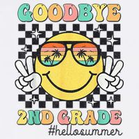 Goodbye 2nd Grade Hello Summer Last Day Of School Student  Mousepad