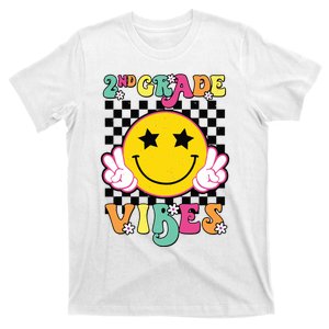 Girl 2nd Grade Vibes Smile Face Back To School Second Grade T-Shirt