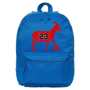 Goat 23 Gift / Cool Gift Funny Basketball Gift 16 in Basic Backpack