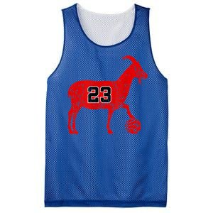 Goat 23 Gift / Cool Gift Funny Basketball Gift Mesh Reversible Basketball Jersey Tank