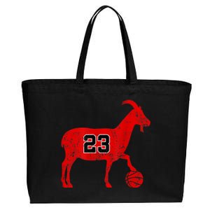 Goat 23 Gift / Cool Gift Funny Basketball Gift Cotton Canvas Jumbo Tote