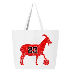 Goat 23 Gift / Cool Gift Funny Basketball Gift 25L Jumbo Tote