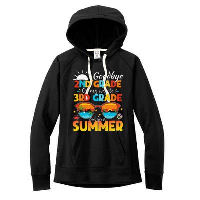 Goodbye 2nd Grade Graduation To 3rd Grade Hello Summer Women's Fleece Hoodie