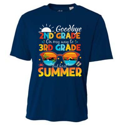 Goodbye 2nd Grade Graduation To 3rd Grade Hello Summer Cooling Performance Crew T-Shirt