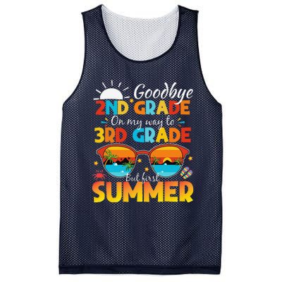 Goodbye 2nd Grade Graduation To 3rd Grade Hello Summer Mesh Reversible Basketball Jersey Tank