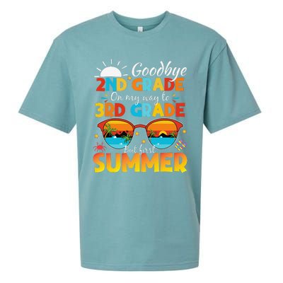 Goodbye 2nd Grade Graduation To 3rd Grade Hello Summer Sueded Cloud Jersey T-Shirt