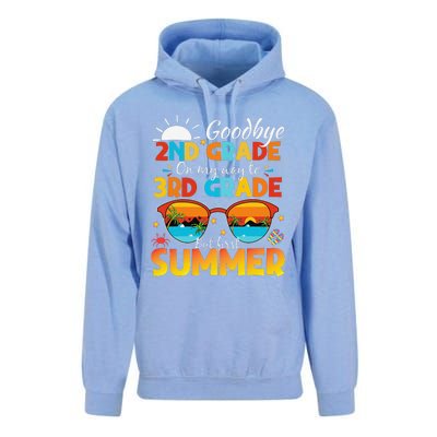 Goodbye 2nd Grade Graduation To 3rd Grade Hello Summer Unisex Surf Hoodie