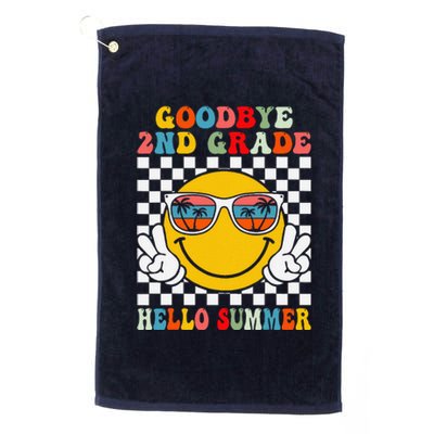 Goodbye 2nd Grade Hello Summer Last Day Of School Platinum Collection Golf Towel