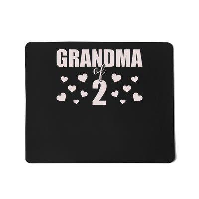 Grandma 2 Grandkids 2nd Time Cubed Grandma Of Two Mousepad