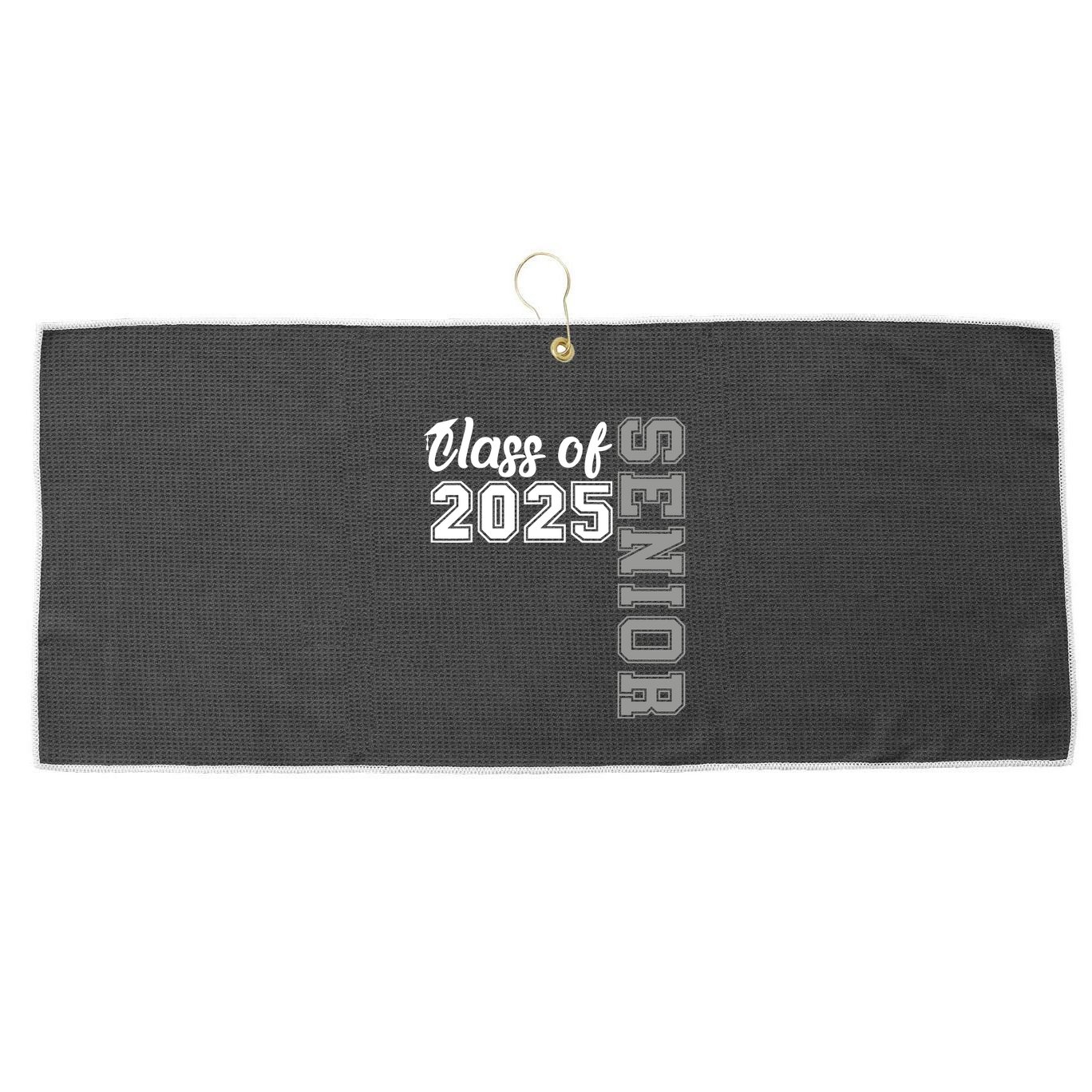 Graduation 2025 Large Microfiber Waffle Golf Towel