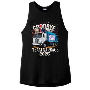 Goodbye 2024 Hello 2025 Happy New Year 2025 Team Garbage Ladies PosiCharge Tri-Blend Wicking Tank