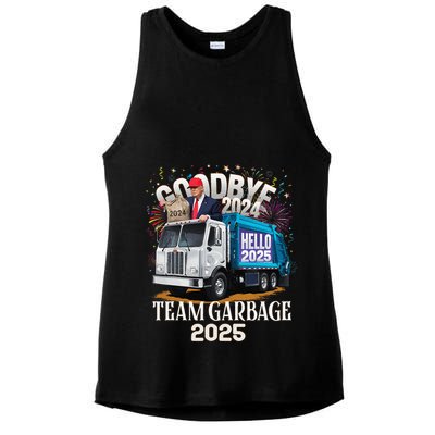 Goodbye 2024 Hello 2025 Happy New Year 2025 Team Garbage Ladies PosiCharge Tri-Blend Wicking Tank