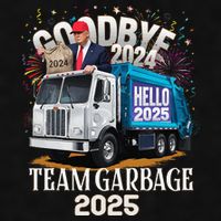 Goodbye 2024 Hello 2025 Happy New Year 2025 Team Garbage Ladies PosiCharge Tri-Blend Wicking Tank