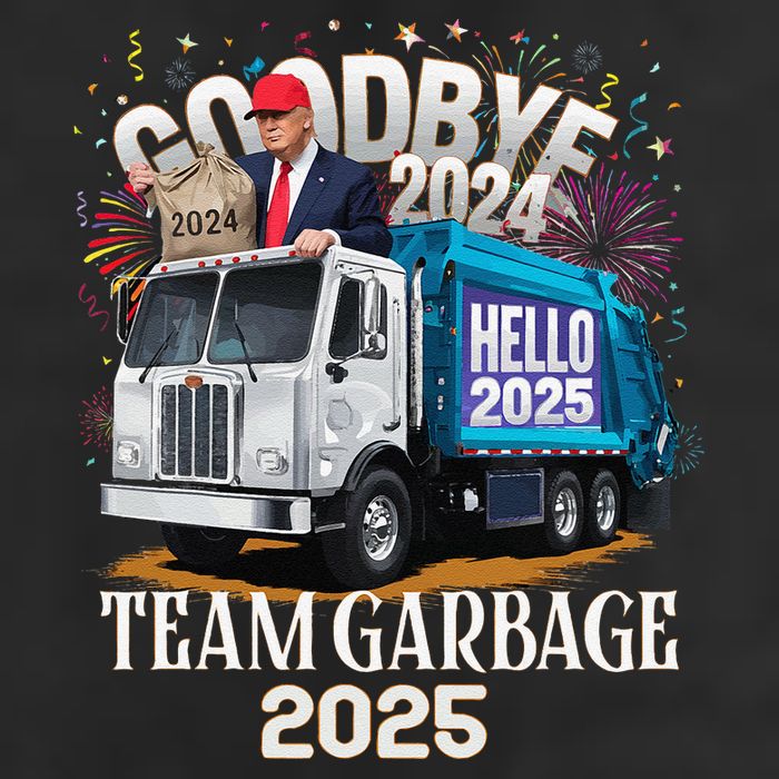 Goodbye 2024 Hello 2025 Happy New Year 2025 Team Garbage Cool Comfort Performance Bucket Hat