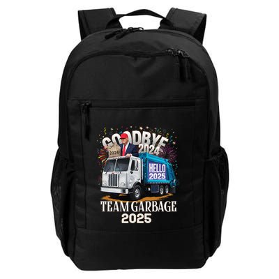 Goodbye 2024 Hello 2025 Happy New Year 2025 Team Garbage Backpack