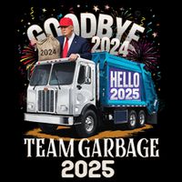 Goodbye 2024 Hello 2025 Happy New Year 2025 Team Garbage Backpack