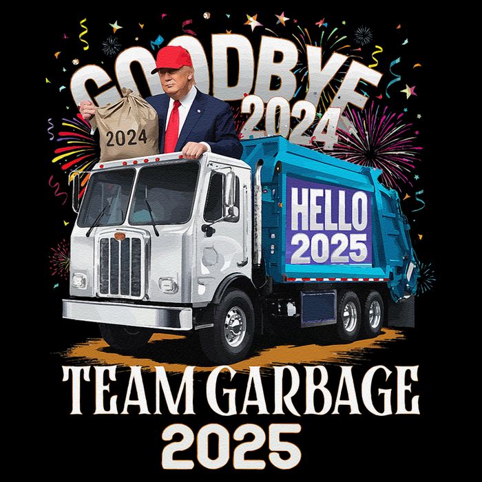 Goodbye 2024 Hello 2025 Happy New Year 2025 Team Garbage Bucket Hat