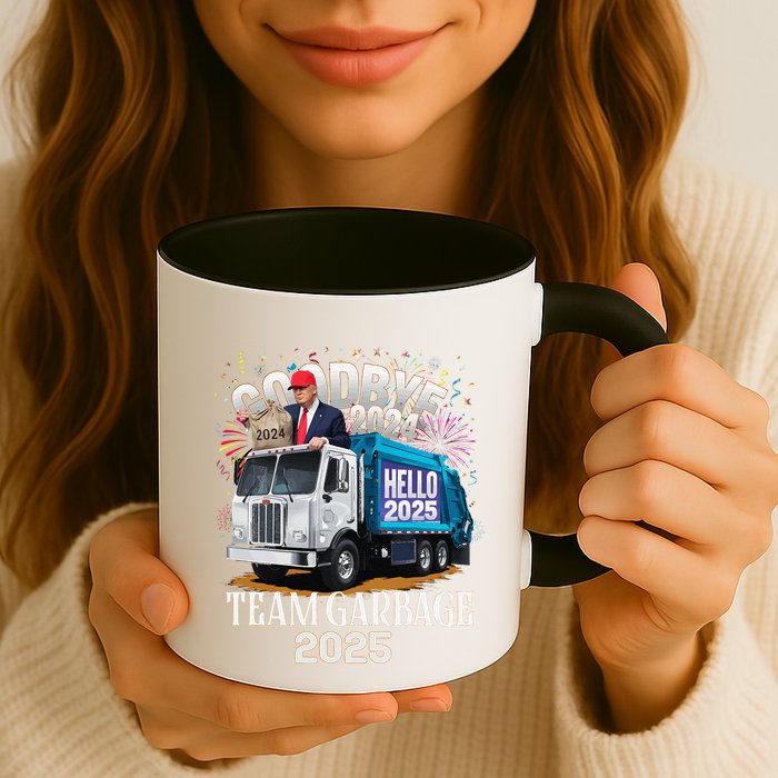 Goodbye 2024 Hello 2025 Happy New Year 2025 Team Garbage Mug