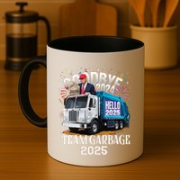 Goodbye 2024 Hello 2025 Happy New Year 2025 Team Garbage Mug