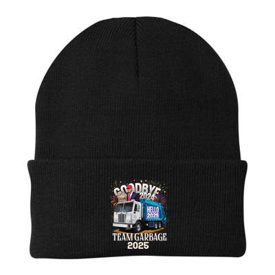 Goodbye 2024 Hello 2025 Happy New Year 2025 Team Garbage Beanie