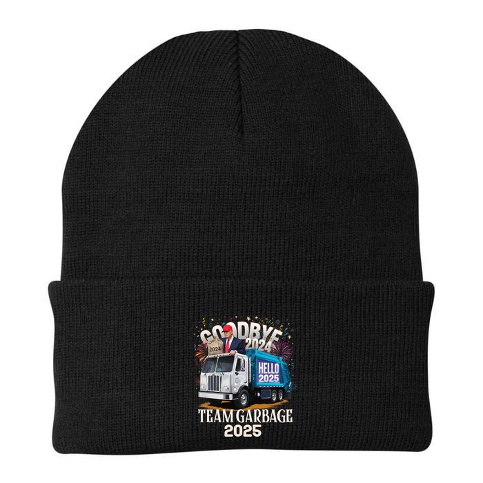 Goodbye 2024 Hello 2025 Happy New Year 2025 Team Garbage Beanie
