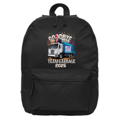 Goodbye 2024 Hello 2025 Happy New Year 2025 Team Garbage 16 in Basic Backpack