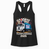 Goodbye 2024 Hello 2025 Happy New Year 2025 Team Garbage Womens Tank Top