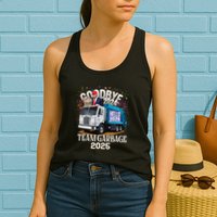 Goodbye 2024 Hello 2025 Happy New Year 2025 Team Garbage Womens Tank Top