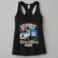Goodbye 2024 Hello 2025 Happy New Year 2025 Team Garbage Womens Tank Top