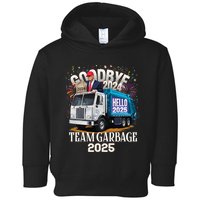 Goodbye 2024 Hello 2025 Happy New Year 2025 Team Garbage Toddler Hoodie
