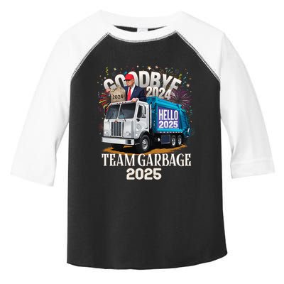 Goodbye 2024 Hello 2025 Happy New Year 2025 Team Garbage Toddler Fine Jersey T-Shirt